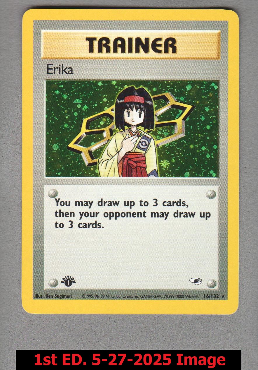 Erika - 16/132 - Holo Rare - 1st Edition